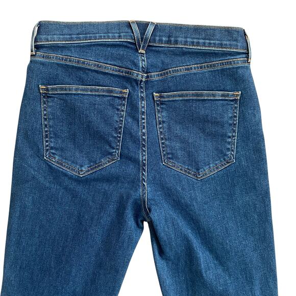 Veronica Beard Carson Ankle Kick Flare Jeans Sz 28 Bright Blue Stretch High Rise - Picture 5 of 8